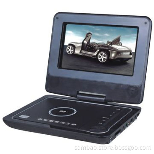 Portable DVD Player, 7-inch Display with USB/SD Slots and ATV, Games, Available in Various ColorsNew